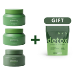 2x Detoxifying Salt Scrubs and Anti-Cellulite Cream with matcha + Detox Tea GIFT